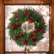 Vánoční věnec na dveře, průměr 45 cm