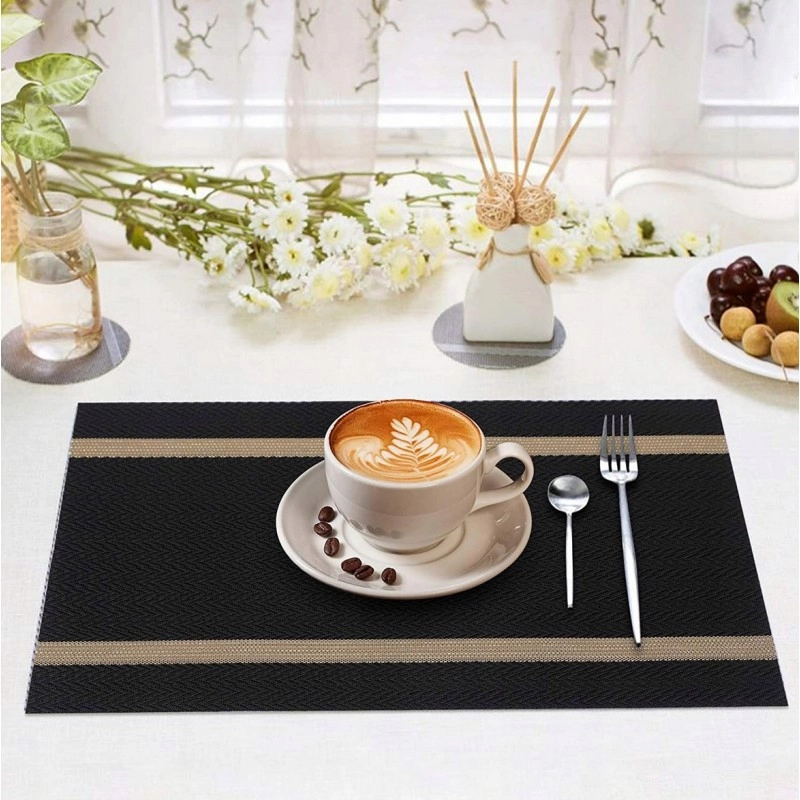 Vodeodolné prestieranie na stôl 30x45 cm - čierne 1 ks