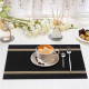 Vodeodolné prestieranie na stôl 30x45 cm - čierne 1 ks