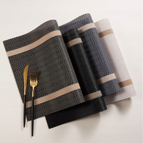 Vodeodolné prestieranie na stôl 30x45 cm - čierne 1 ks