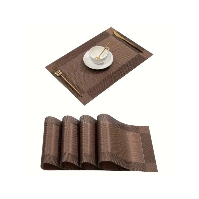 Vodeodolné prestieranie na stôl 30x45 cm - hnedé 1 ks