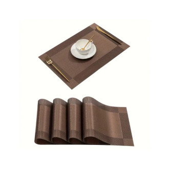 Vodeodolné prestieranie na stôl 30x45 cm - hnedé 1 ks