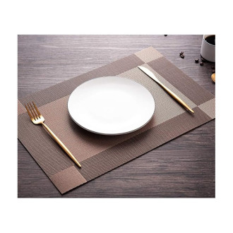 Vodeodolné prestieranie na stôl 30x45 cm - hnedé 1 ks