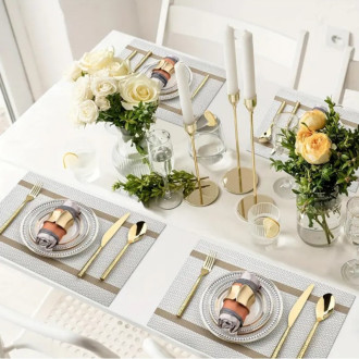 Vodeodolné prestieranie na stôl 30x45 cm - vzorované 1 ks