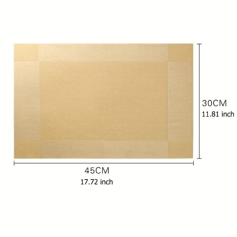 Vodeodolné prestieranie na stôl 30x45 cm - zlaté 1 ks