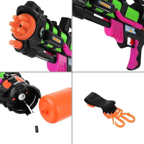 Vodná pištoľ s nádržou 1,25l a dostrelom 6m, 60cm