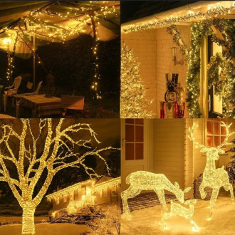 Venkovní vánoční osvětlení 1 000 LED USB, teplá bílá, 100 m