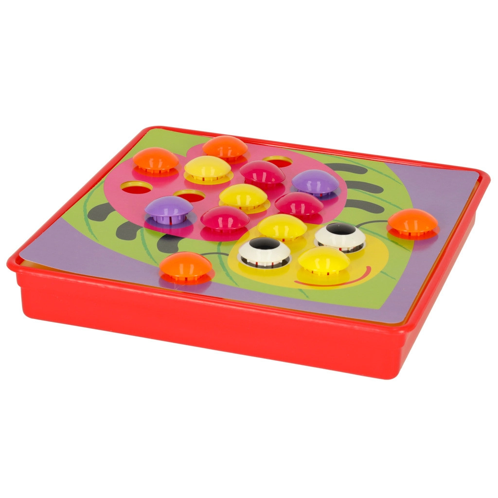 Vzdělávací mozaiková stavebnice Button Nail, 57 ks