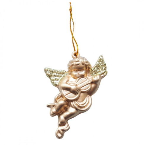 Závěsní vánoční zlatí andílci, 3 ks
