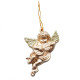 Závěsní vánoční zlatí andílci, 3 ks