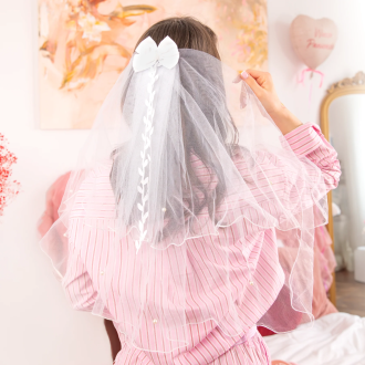 Poročni pajčolan za dekliščino – 1 kos