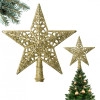 Zlatá hviezda na vianočný stromček, 20 x 23 cm