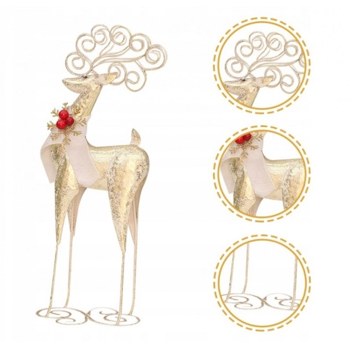 Zlatý vianočný sob, 61 cm