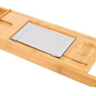 Bambusový podnos na vanu 75-112 cm