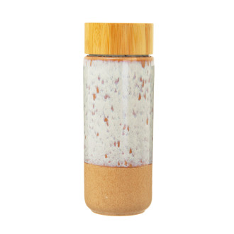 Biela keramická termo-fľaša 220 ml