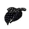 Čelenka do vlasov - čierna so srdiečkami