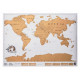 Cestovateľská stieracia mapa sveta