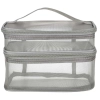Cestovní kosmetická taška - skládací, šedá