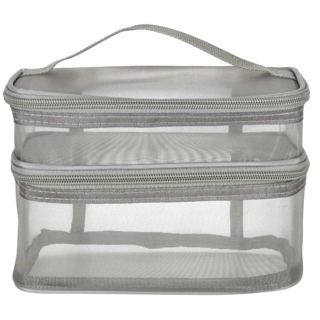 Cestovní kosmetická taška - skládací, šedá
