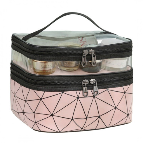 Cestovní taška - organizér na kosmetiku, růžový
