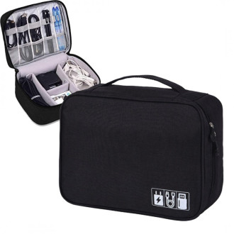 Cestovný organizér na elektroniku - čierny