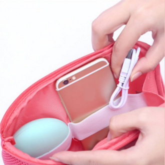 Cestovný organizér na elektroniku - ružový 