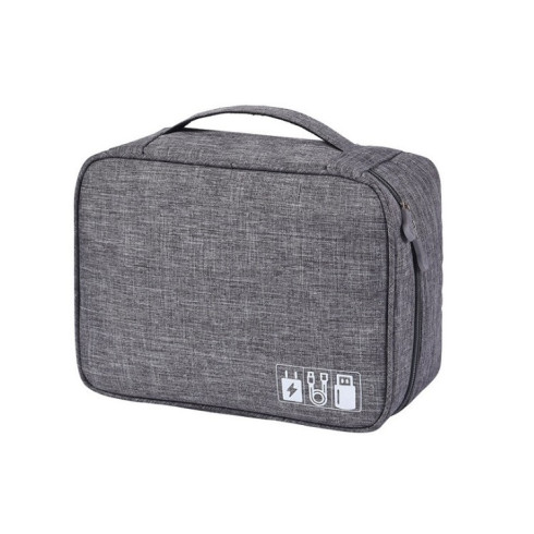 Cestovní organizér na elektroniku - šedý