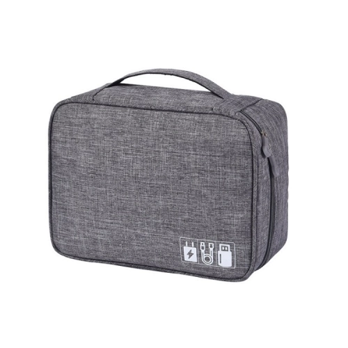 Cestovní organizér na elektroniku - šedý