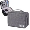 Cestovní organizér na elektroniku - šedý