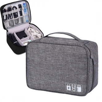 Cestovný organizér na elektroniku - šedý