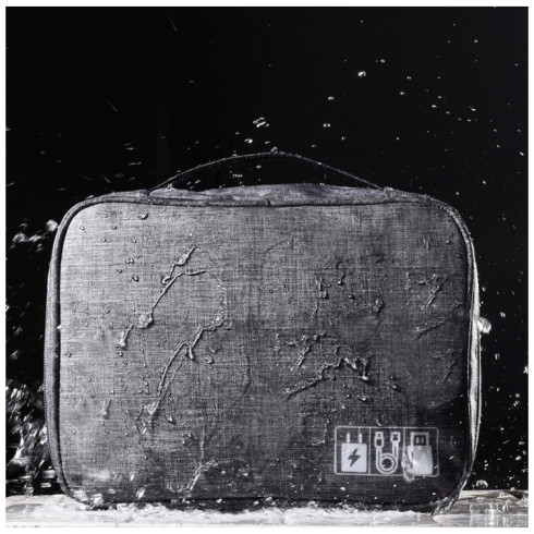 Cestovní organizér na elektroniku - šedý