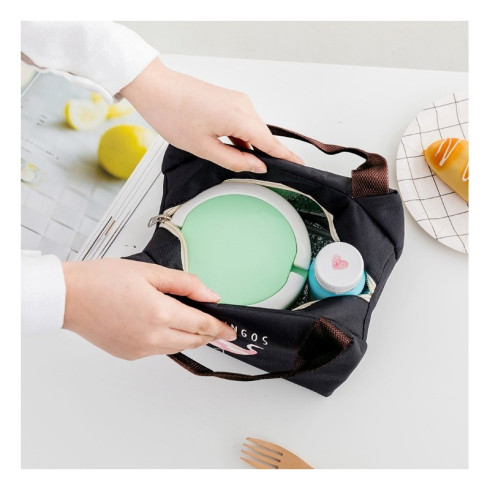 Chladiaca termotaška na potraviny - Lunch Box, ružová