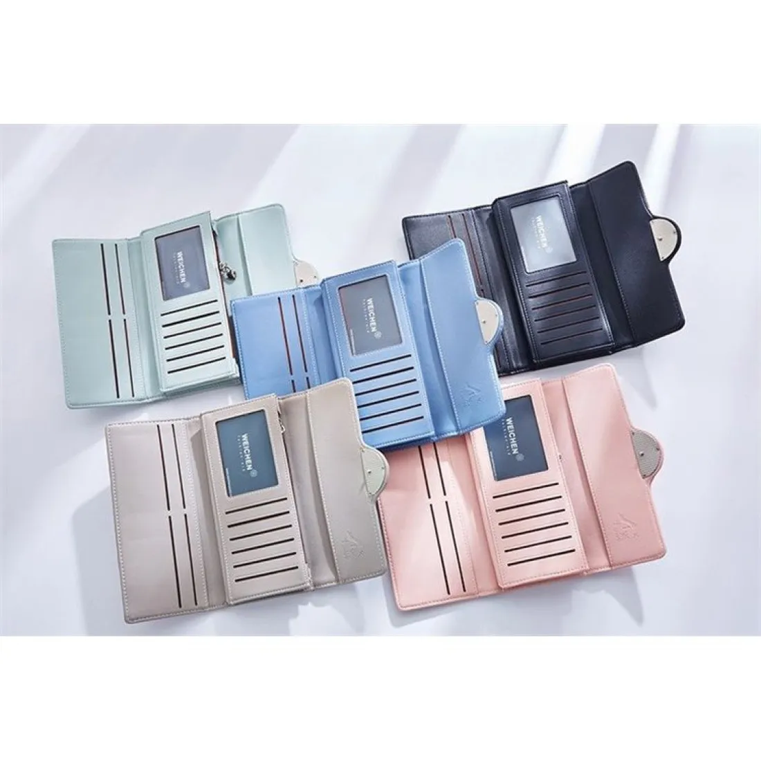 Dámská elegantní modrá peněženka - 18,9 cm