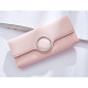 Dámska elegantná ružová peňaženka - 18,9 cm