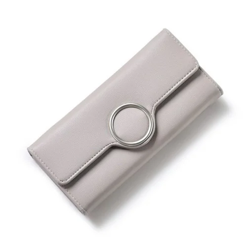 Dámska elegantná šedá peňaženka - 18,9 cm