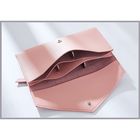 Dámska módna peňaženka - 20,7cm ružová