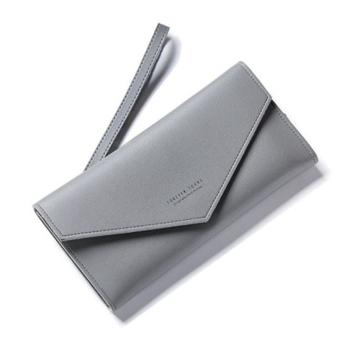 Dámská módní peněženka - 20,7cm šedá