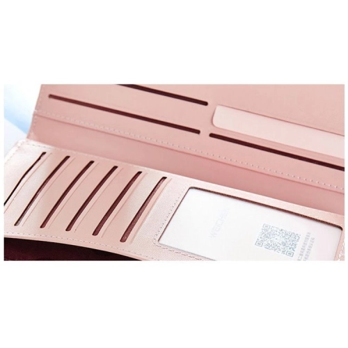 Dámska peňaženka - 19 cm, modrá so zlatým zapínaním