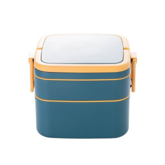 Desiatový box s lyžičkou, 1l - modrý