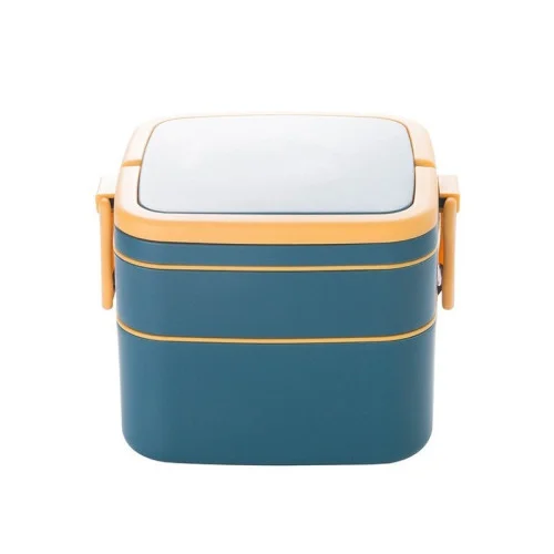 Desiatový box s lyžičkou, 1l - modrý