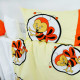 Detské posteľné obliečky včielky - oranžové 130 x 90 cm