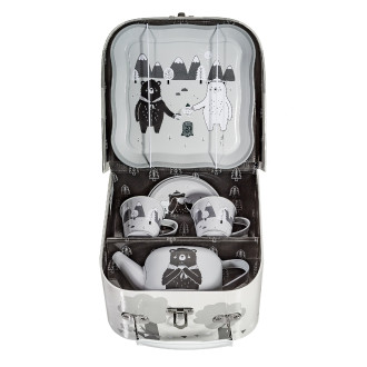 Detský čajový set v kufríku Bear Adventure