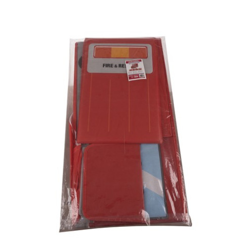 Detský úložný box - taburetka v podobe hasičského auta, 53 cm