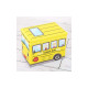 Detský úložný box - taburetka v podobe školského autobusu