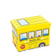 Detský úložný box - taburetka v podobe školského autobusu