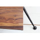 Dizajnový drevený stolík Alpha sheesham - 100cm 