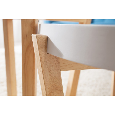 Dřevěný konferenční stolek Scandinavia - set 2 ks bílý