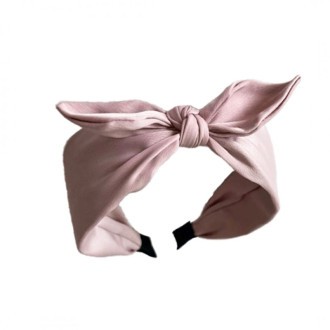 Saténová čelenka do vlasov - ružová
