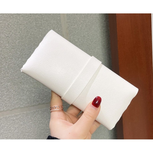 Elegantné puzdro na okuliare, biele