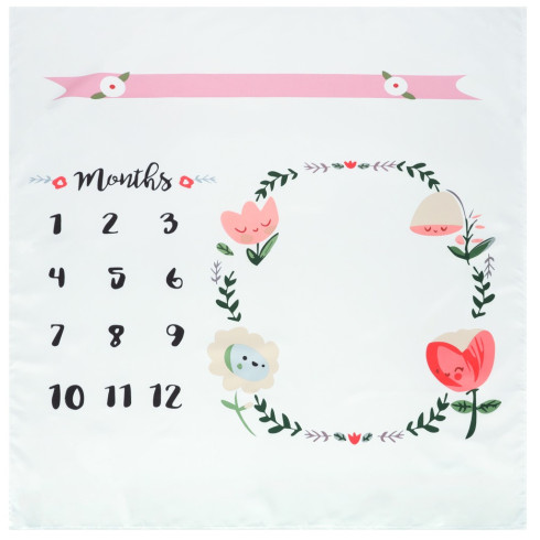 Fotopodložka na fotenie pre bábätká - kvety